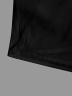 Casual Loose Black Stand Collar Outerwear
