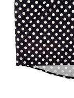 Long Sleeves Loose Buttoned Contrast Color Polka-Dot Split-Joint Lapel Blouses&Shirts Tops