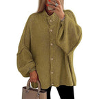 OLIVIA™ - Women Chunky Knit Button Down Cardigan Jacket