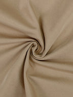 Zipper Drawstring Contrast Color Loose Half Sleeves Lapel Outerwear