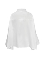 Long Sleeves Loose Solid Color Lapel Collar Blouses&Shirts Tops