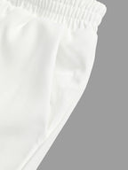 Wide Leg Solid Color Tasseled Pants Trousers