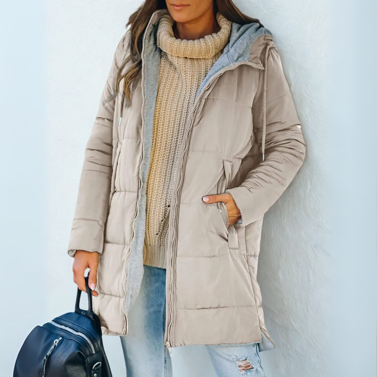 YILA™ - Casual Hooded Puffer Down Jacket