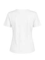Printed Skinny Short Sleeves Round-Neck T-Shirts Tops
