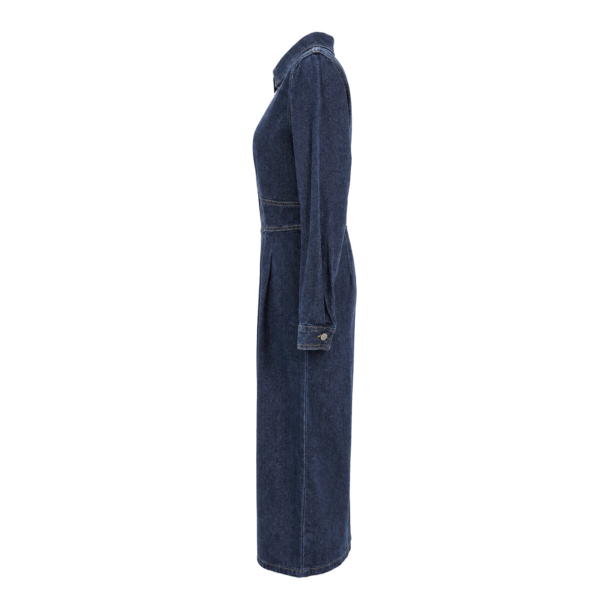 Zipper Split-Joint Solid Color Pockets Wide Leg Long Sleeves Lapel Jumpsuits