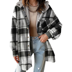 TERESA™ – Cozy Flannel Plaid Hooded Shacket