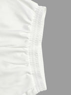 Wide Leg Solid Color Tasseled Pants Trousers
