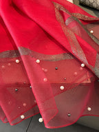 Sun-Protection Beaded See-Through Shawl&Scarf