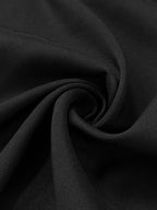 Zipper Split-Joint Pockets Pleated Contrast Color Long Sleeves High Waisted Mock Neck Maxi Dresses