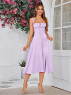 ✨Last Day 49% OFF✨Ruched Bust Split Thigh Cami Dress-Buy 2 Get Free Shipping Today