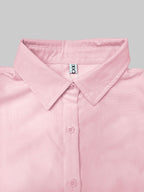 A-Line Long Sleeves Layered Pleated Pockets Solid Color Split-Joint Lapel Midi Dresses Shirt Dress