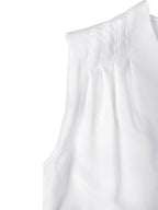 High-Low Loose Pleated Ruffled Solid Color Deep V-Neck Mini Dresses