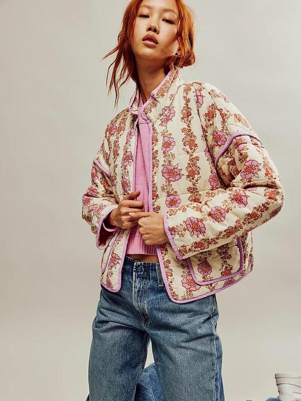 SALENTINE™ - Chic Print Style Long Sleeve Jacket