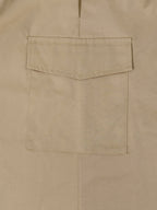 Solid Color Pockets Elasticity Belted Loose A-line Skirts