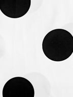 Long Sleeves Loose Buttoned Polka-Dot Printed Lapel Blouses&Shirts Tops