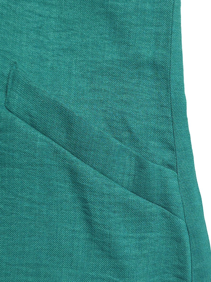 Batwing Sleeves Loose Pockets Solid Color Deep V-Neck Mini Dresses
