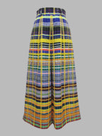 Stylish Selection Wide Leg Loose Checkerboard Printed Casual Pants Bottoms