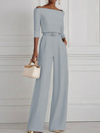 High Waisted Straight Leg Pleated Solid Color Split-Joint Pants Trousers