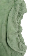 Solid Color Pleated Sleeveless Loose Halter-Neck Tank Top