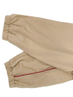 Zipper Drawstring Contrast Color Loose Half Sleeves Lapel Outerwear