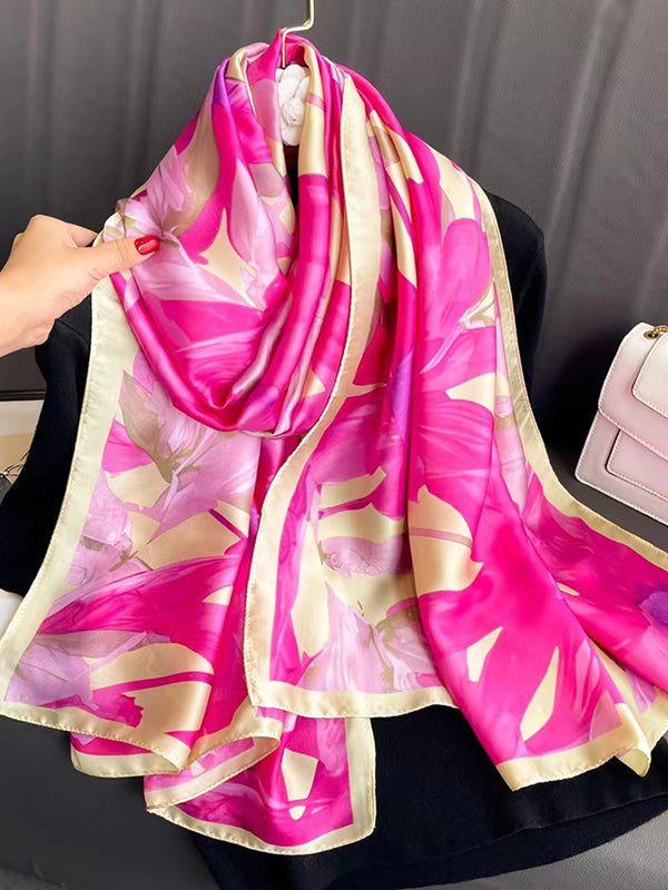Flower Print Shawl&Scarf