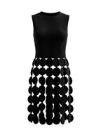 Sleeveless Solid Color Tasseled Round-Neck Tank Top