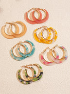 Hoop Tie Dye Earrings Accessories