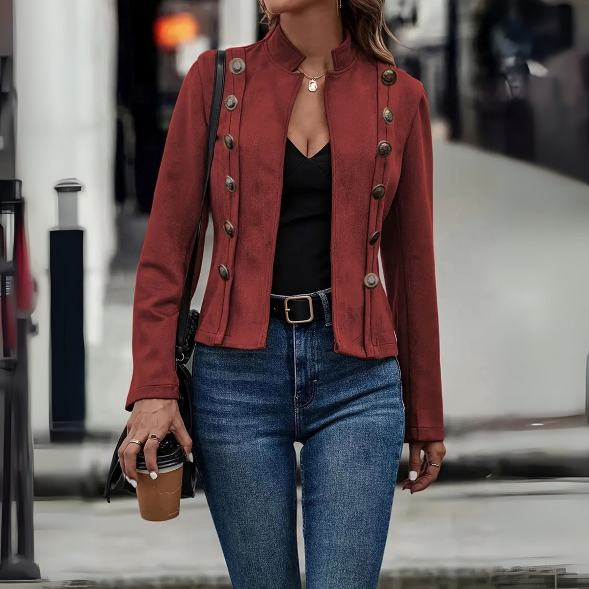 TASMIN™ - Vintage Slim Fit  Long Sleeve Jacket