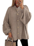 NOFIA™ - Cozy Button Down Long Sleeve Chunky Jacket