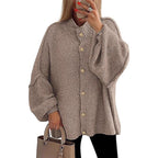 OLIVIA™ - Women Chunky Knit Button Down Cardigan Jacket