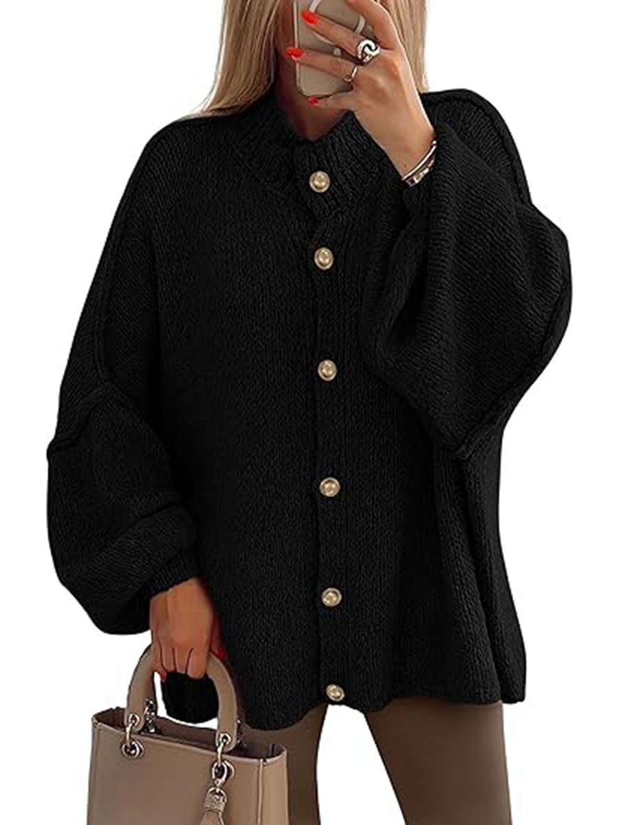 NOFIA™ - Cozy Button Down Long Sleeve Chunky Jacket