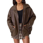 ANNETTE™ – Modern Oversized Vintage Inspired Biker Jacket