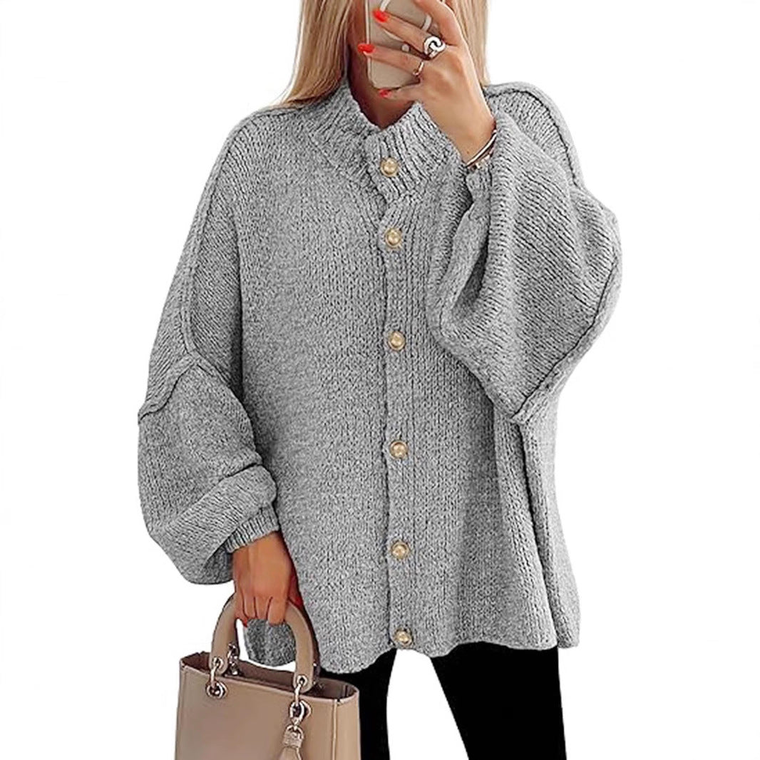 OLIVIA™ - Women Chunky Knit Button Down Cardigan Jacket