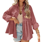 VARO™ - Vintage Long Sleeve Button Down Oversized Jacket
