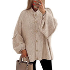 OLIVIA™ - Women Chunky Knit Button Down Cardigan Jacket