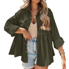 VARO™ - Vintage Long Sleeve Button Down Oversized Jacket