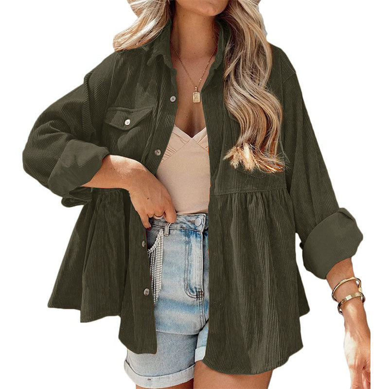 VARO™ - Vintage Long Sleeve Button Down Oversized Jacket