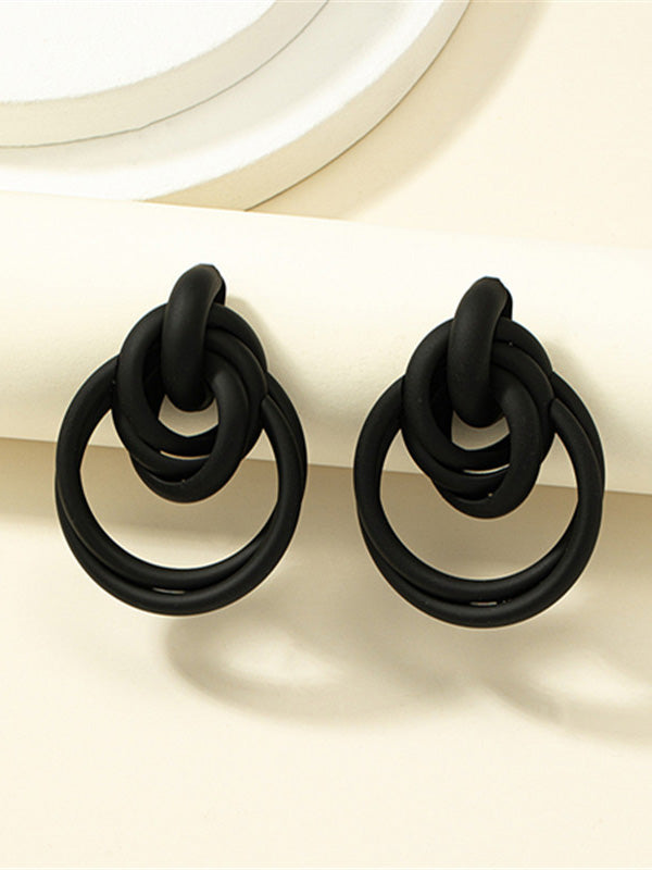 Geometric Drop Earrings