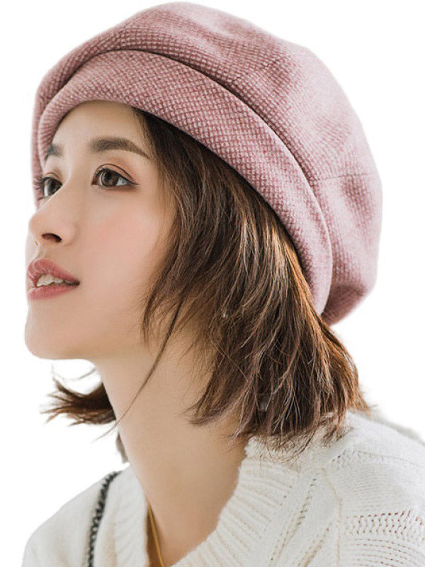 Personality Striped&Plaid Beret Hat