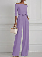 High Waisted Straight Leg Pleated Solid Color Split-Joint Pants Trousers