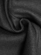 Flared Buttoned Solid Color High Neck Jackets&Coats Outerwear Woolen Coat