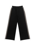 Loose Printed Solid Color Casual Pants Bottoms Trousers