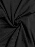 Skinny Solid Color Split-Joint High Neck T-shirts