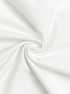 Asymmetric Pleated Solid Color Split-Front Split-Joint Split-Side High Neck Midi Dresses