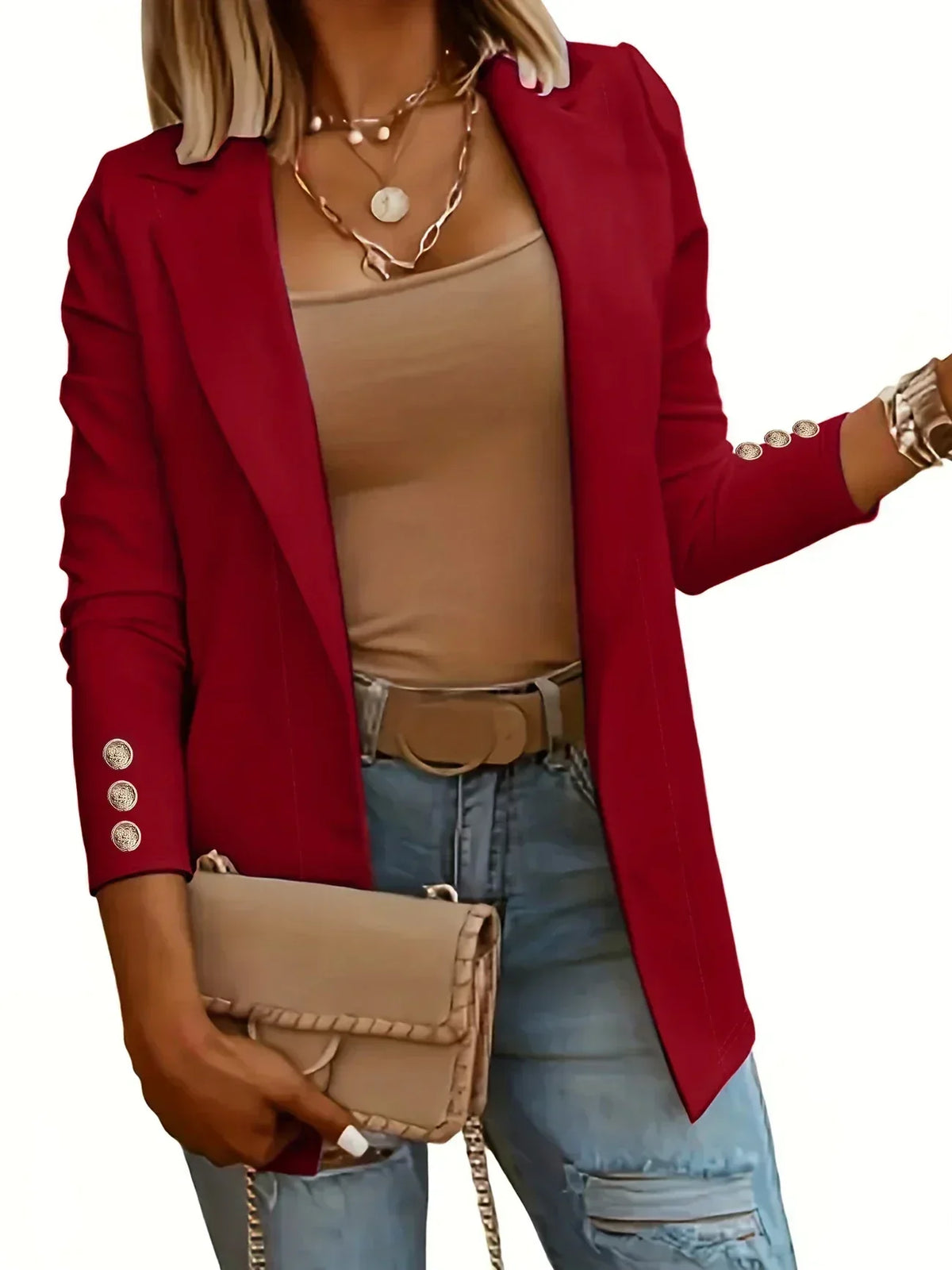 EMMA™ - Chic Open Front Jacket