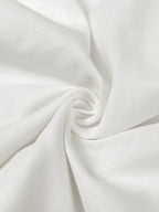 A-Line High-Low Solid Color Zipper Round-Neck Maxi Dresses