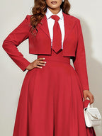 Solid Color Skinny Long Sleeves Notched Collar Outerwear Blazer