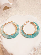 Hoop Tie Dye Earrings Accessories