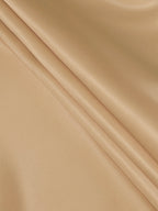 A-Line High Waisted Pleated Solid Color V-Neck Maxi Dresses