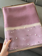 Sun-Protection Beaded See-Through Shawl&Scarf